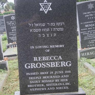 GROSSBERG Rebecca -2001