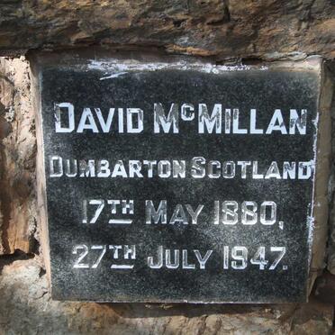 MCMILLAN David 1880-1947