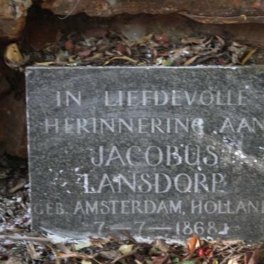 LANSDORP Jacobus 1868-?