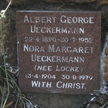 UECKERMANN Albert George 1890-1952 & Nora Margaret LOCKE 1904-1979