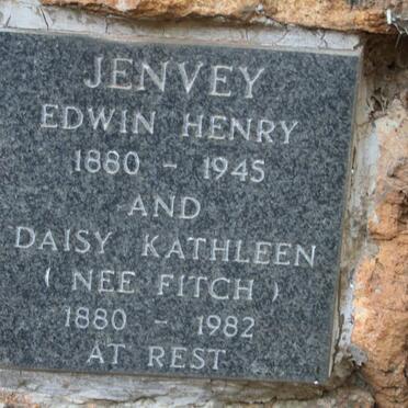 JENVEY Edwin Henry 1880-1945 & Daisy Kathleen FITCH 1880-1982 