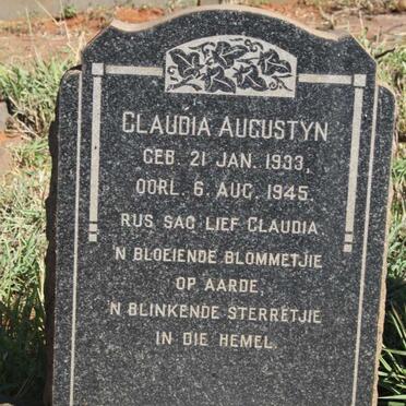 AUGUSTYN Claudia 1933-1945