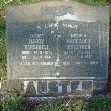 AUSTEN Harry Herschell 1875-1946 & Margaret Dorothea 1880-1950