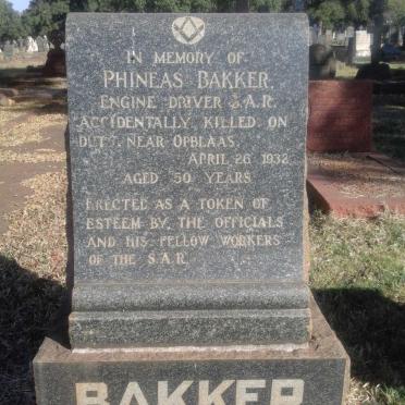 BAKKER Phineas -1932 :: BAKKER Henrietta Catherine 1892-1996