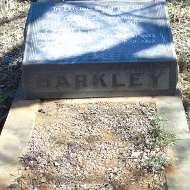 BARKLEY Richard Charles 1888-1953 &amp; Annie 1889-1957
