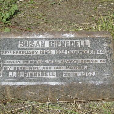 BIENEDELL J.H. -1962 & Susan 1883-1944