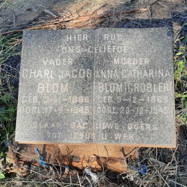 BLOM Charl Jacob 1866-1945 & Anna Catharina GROBLER 1868-1945