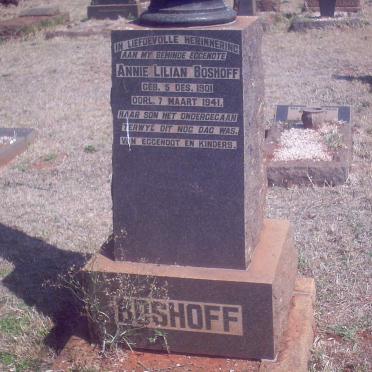 BOSHOFF Annie Lilian 1901-1941