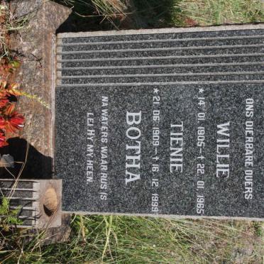 BOTHA Willie 1905-1965 &amp; Tienie 1909-1999