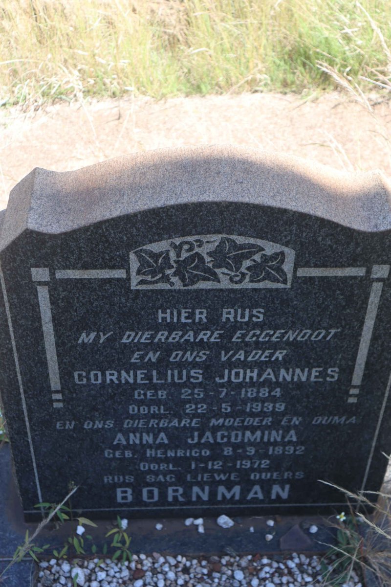 BORNMAN Cornelius Johannes 1884-1939