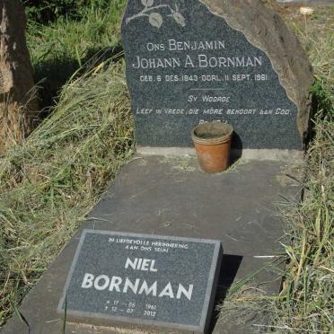 BORNMAN Johann A.1943-1961 :: BORNMAN  Neil 1961-2012