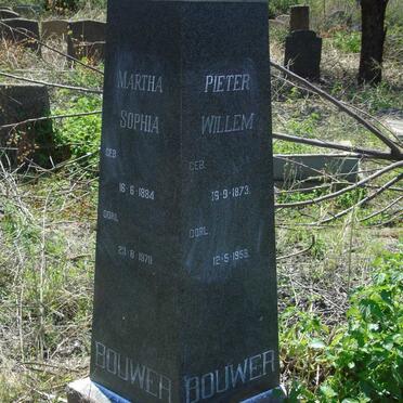 BOUWER Pieter Willem 1873-1958 & Martha Sophia 1884-1979