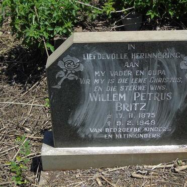 BRITZ Willem Petrus 1875-1949