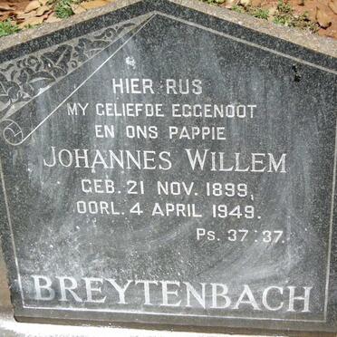 BREYTENBACH Johannes Willem 1899-1949