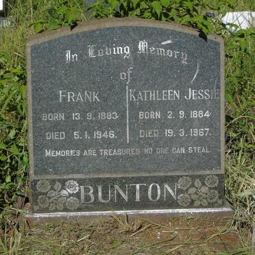 BUNTON Frank 1883-1946 & Kathleen Jessie 1884-1967