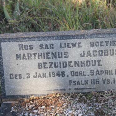 BEZUIDENHOUT Marthienus Jacobus 1946-1952