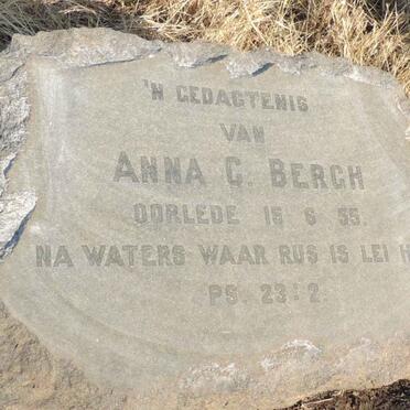 BERGH Anna C. -1955