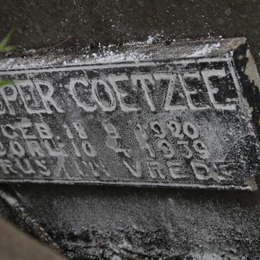 COETZEE Casper 1920-1939