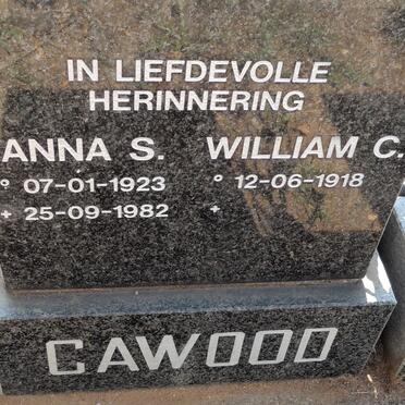 CAWOOD William C. 1918-  & Anna S. 1923-1982