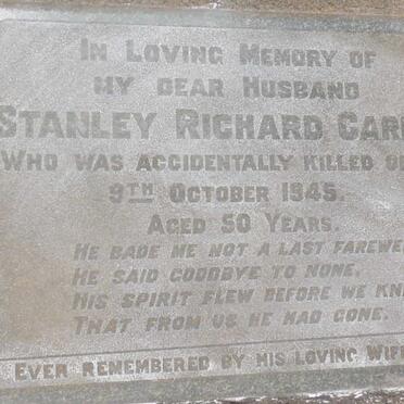 CARR Stanley Richard -1945