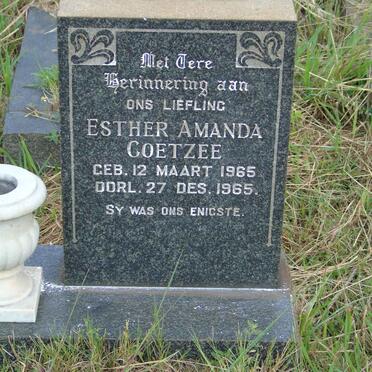 COETZEE Esther Amanda 1965-1965