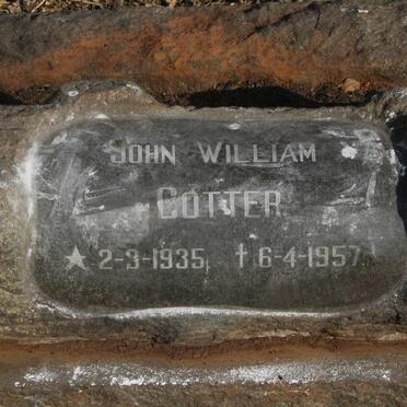COTTER John William 1935-1957