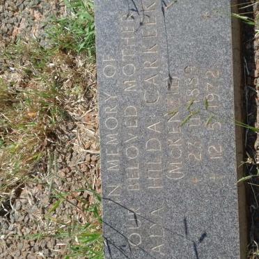 CARKEEK Ada Hilda nee McKENZIE 1889-1972