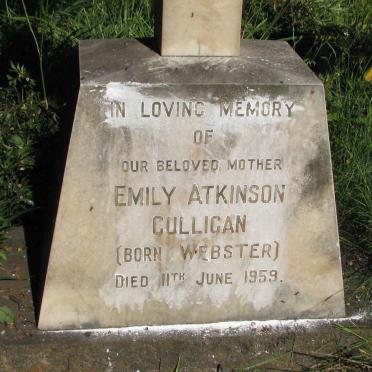 CULLIGAN Emily Atkinson nee WEBSTER -1959