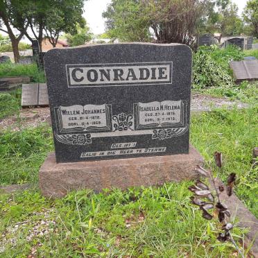 CONRADIE Willem Johannes 1872-1959 &amp; Isabella M. Helena 1875-1972