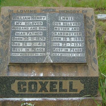 COXELL William Henry 1879-1943 & Emmie 1888-1975