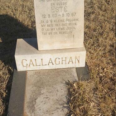 CALLAGHAN Esté 1963-1967