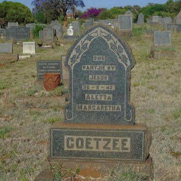 COETZEE Aletta Margaretha -1942