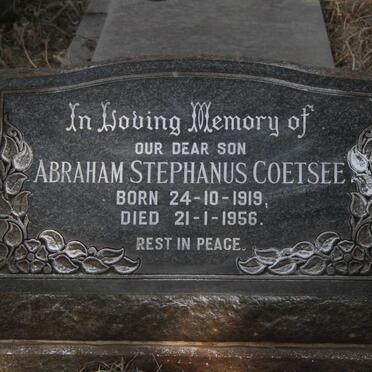 COETSEE Abraham Stephanus 1919-1956