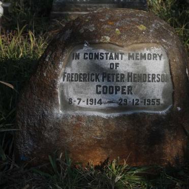 COOPER Frederick Peter Henderson 1914-1955