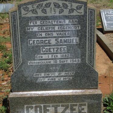 COETZEE George Samuel 1882-1949