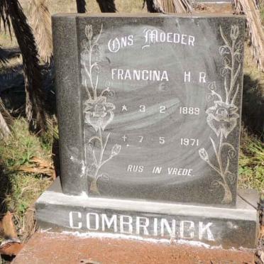 COMBRINCK Francina H.R. 1889-1971