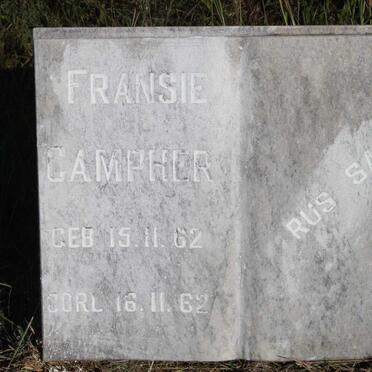 CAMPHER Fransie 1962-1962