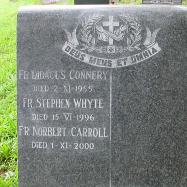 CONNERY Didacus -1955 :: WHYTE Stephen -1996 :: CARROLL Norbert -2000