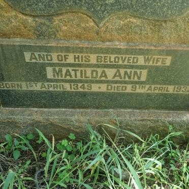CREUX Ernest 1845-1929 &amp; Matilda Ann 1849-1932