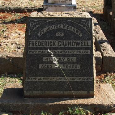 CRUNDWELL Frederick -1921