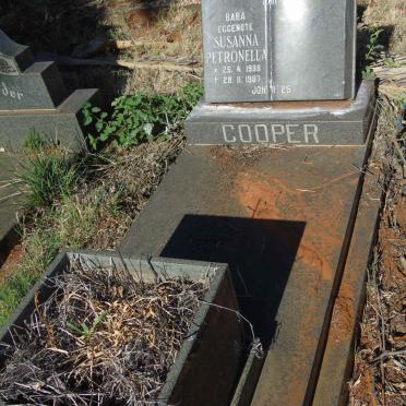 COOPER Susanna Petronella 1938-1987