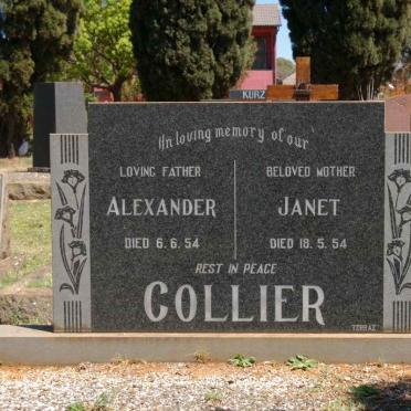 COLLIER Alexander -1954 &amp; Janet -1954