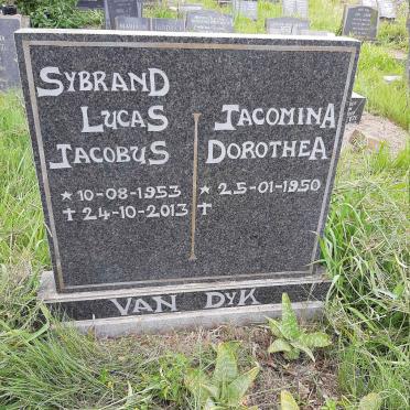 DYK Sybrand Lucas Jacobus, van 1953-2013 &amp; Jacomina Dorothea 1950-
