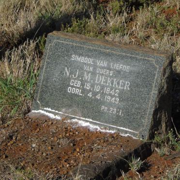 DEKKER N.J.M. 1942-1943