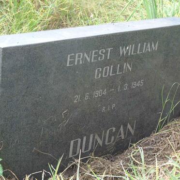 DUNCAN Ernest William Collin 1904-1945 