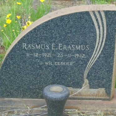 ERASMUS Rasmus E. 1921-1942