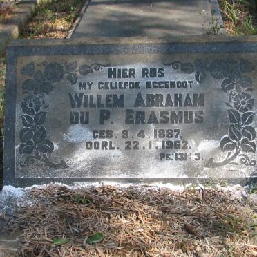 ERASMUS Willem Abraham Du P. 1887-1962