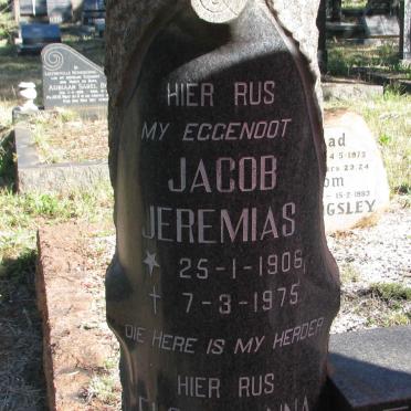 ERASMUS Jacob Jeremias 1906-1975 &amp; Elsje Anna 1911-1995