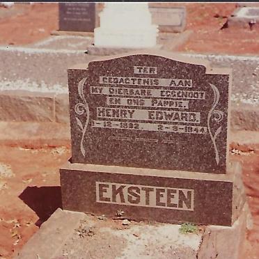 EKSTEEN Henry Edward 1892-1944