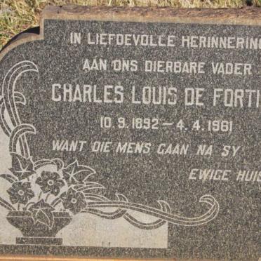 FORTIER Charles Louis, de 1892-1961